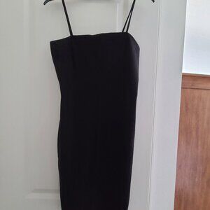 Black scrappy knit black dress new with tags